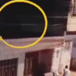 Supuesta bruja se 'parqueó' en un techo en Cali y ciudadanos quisieron capturarla