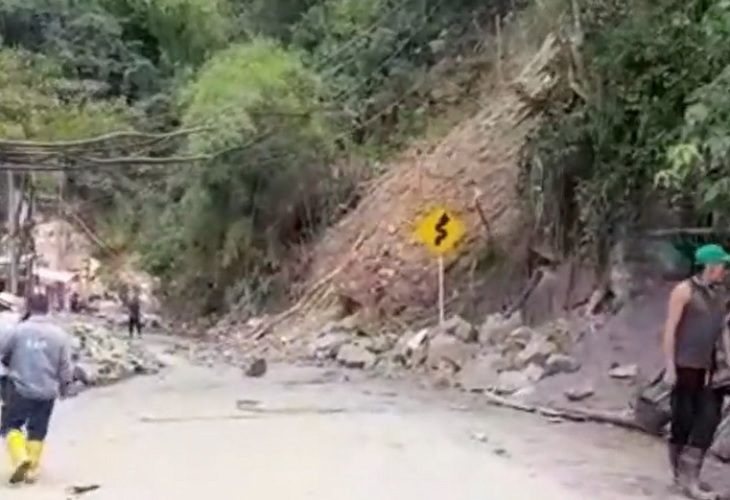 Una gran roca cayó se desprendió en Marmato, Caldas, y mató a dos personas