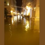 Inundadas calles de Cartagena el domingo 10 de julio
