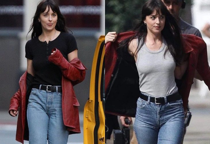 Revelan primeras imágenes de Dakota Johnson en el set de Madame Web