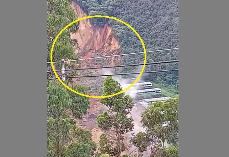 Dos muertos tras impresionante derrumbe en San Antonio de Prado