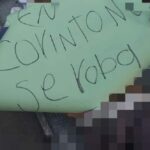 A joven asesinado en el Cauca le dejaron letrero: "En corinto no se roba"