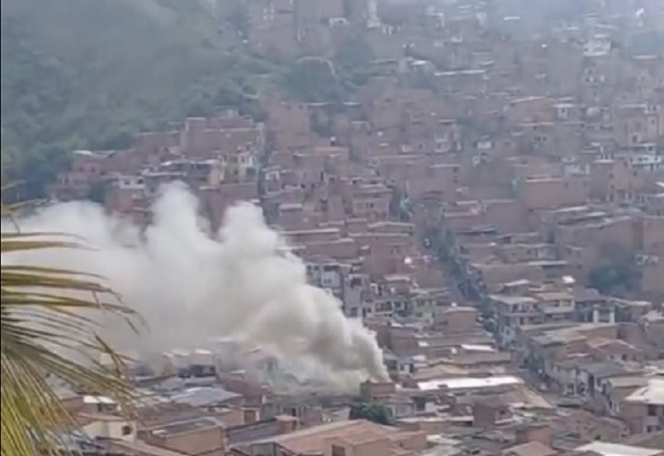 Incendio en una vivienda en la Comuna 13 de Medellín se saldó sin heridos