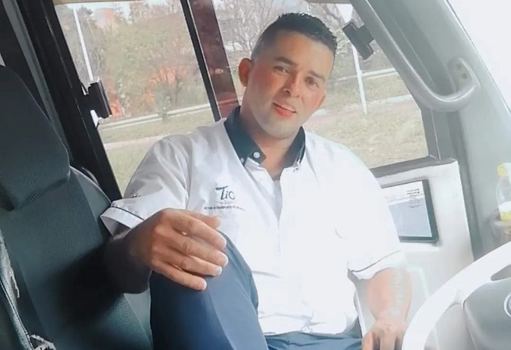 Juan Pablo Jaramillo, Pollo, el conductor de un autobús de Itagüí, fue asesinado en Andes 