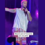 Maluma echa de su concierto a dos asistentes que estaban peleando