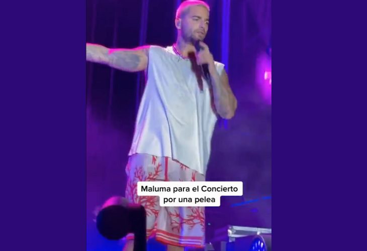 Maluma echa de su concierto a dos asistentes que estaban peleando