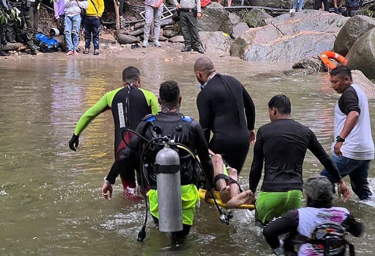 Turista muere tras lanzarse en Pozo Azul, en Minca, y golpearse con una roca