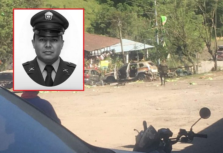 Sergio Vergara, el patrullero muerto tras atentado explosivo en Cañasgordas