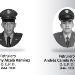 Geovanny Alcalá y Andrés Andrade, los policías acribillados en San Félix, Bello