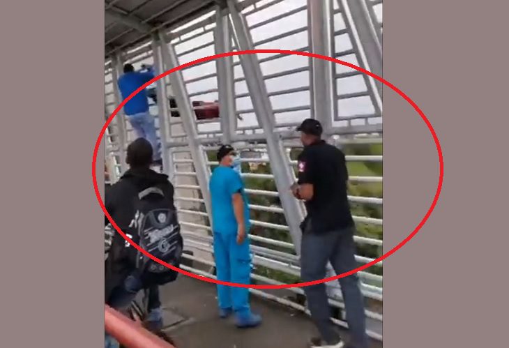 Hombre se quitó la vida lanzándose del viaducto de Pereira este domingo