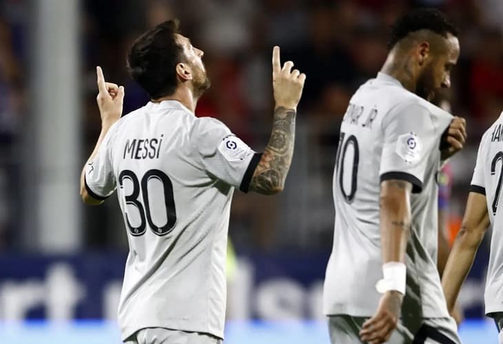0-5. Neymar y Messi se divierten en el firme estreno del PSG