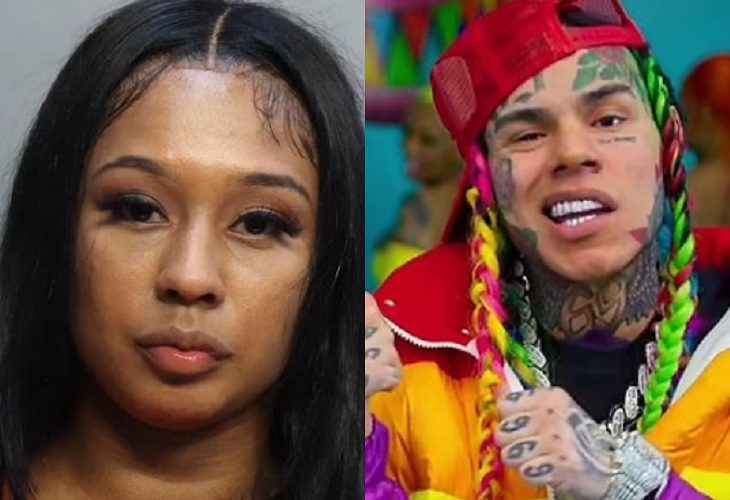 Arrestan a la novia de Tekashi 6ix9ine tras pegarle al rapero en Miami