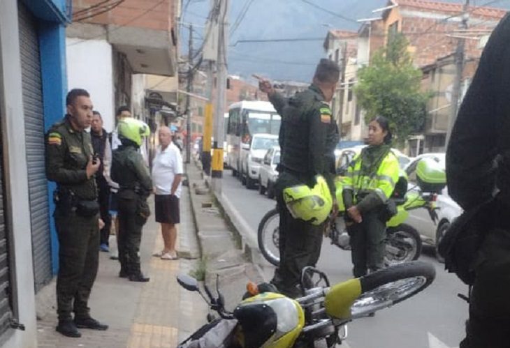 Sicarios en Bello matan a motociclista que iba por el barrio Manchester