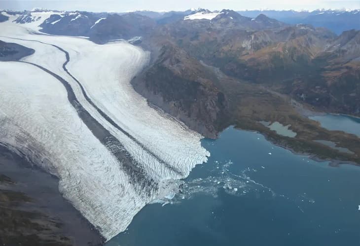 Trece de los diecinueve glaciares de Kenai, en Alaska, muestran un retroceso sustancial