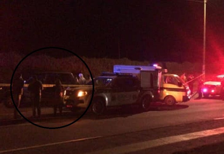 Encuentran a 4 muertos en una Toyota Prado en la autopista Norte de Bogotá
