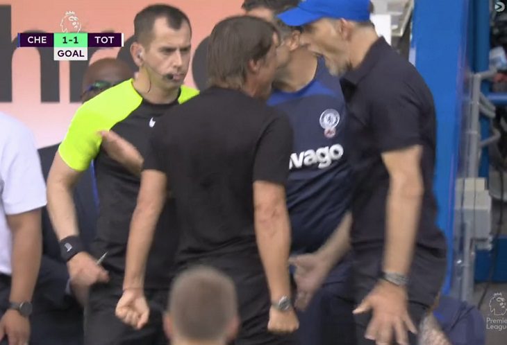 2-2: Conte y Tuchel casi pelean en el Chelsea vs Tottenham