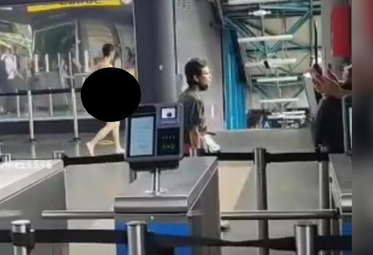 Venezolano se paseó sin ropa por la estación Aguacatala del Metro de Medellín