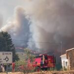 Viajeros resultan lesionados luego de bajarse de un tren en el incendio de Bejís
