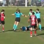 Cristian Tirone: jugador suspendido de por vida por pegarla a la referí Dalma Cortadi