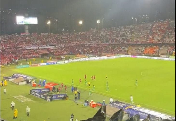 Medellín y Equidad empataron en partido marcado por una tormenta eléctrica