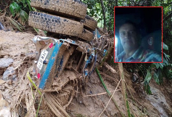 Muere el conductor Mariano Osorio en un deslizamiento en la vía Valdivia