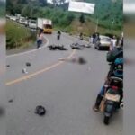 Accidente: Brutal choque de motos en la vía Don Diego - La Ceja deja un muerto