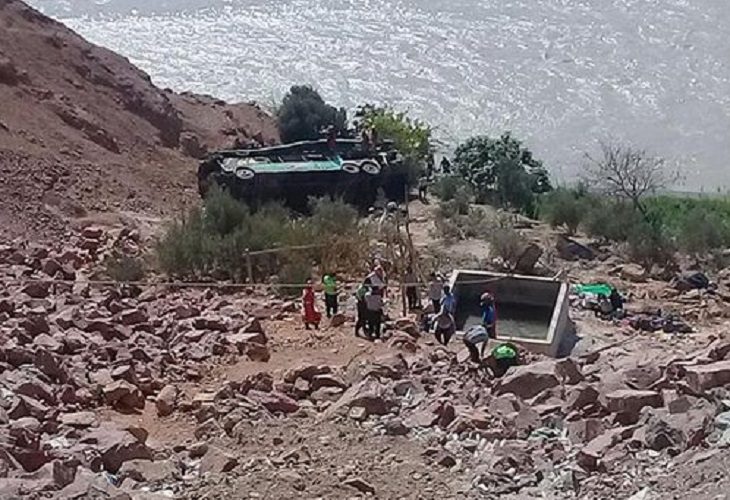 Dos colombianos murieron en caída de auto por abismo, en Machu Picchu