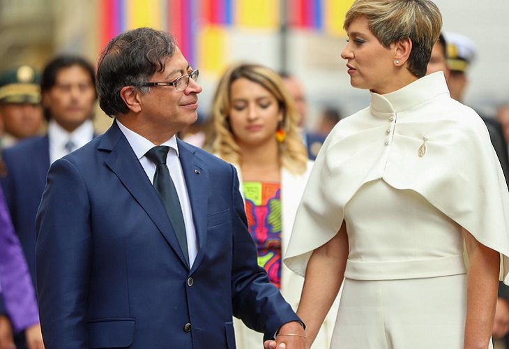 veronica Alcocer y gustavo petro -primera dama 