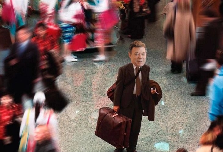 Juan Manuel Santos se burla de su incidente con Avianca