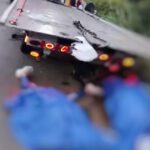 Choque de moto contra una grúa deja dos muertos en vía Cali-Jamundí