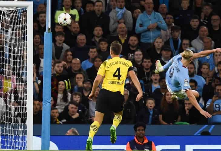 2-1. Haaland desatasca al City en su día más gris