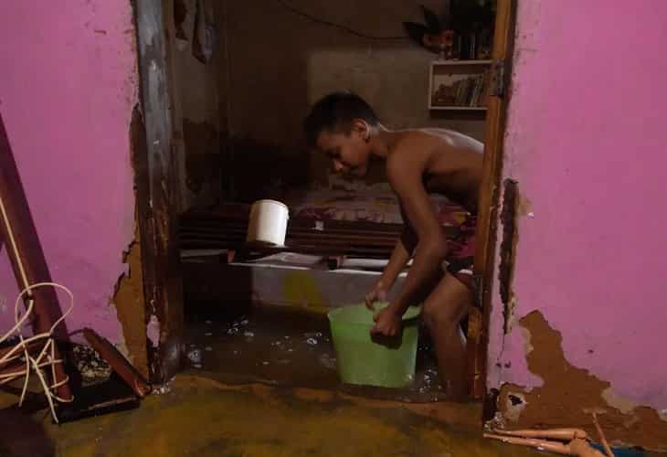 Más de 3.000 familias afectadas por las lluvias en la región del oeste de Venezuela