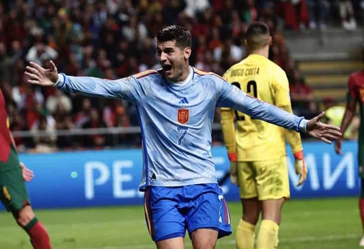 Morata da el pase a España a la fase final de la Liga de Naciones (0-1)