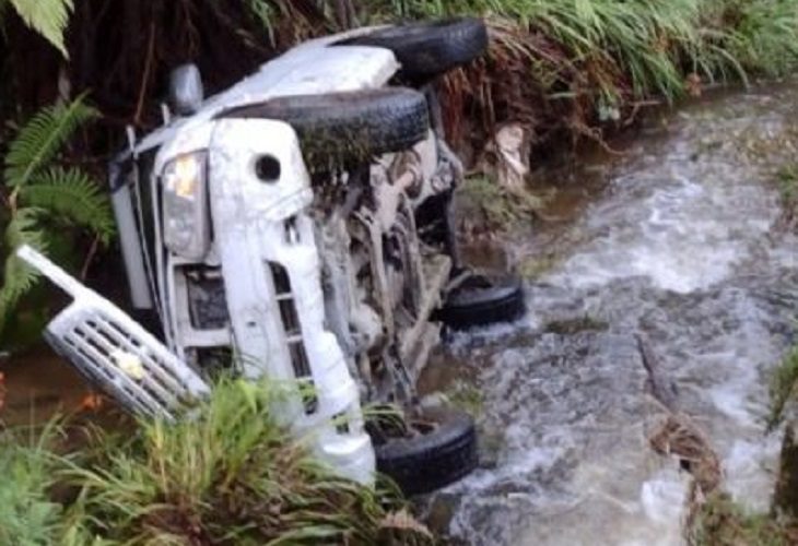 Accidente de dos personas que iban para un entierro en Sonsón, Antioquia 