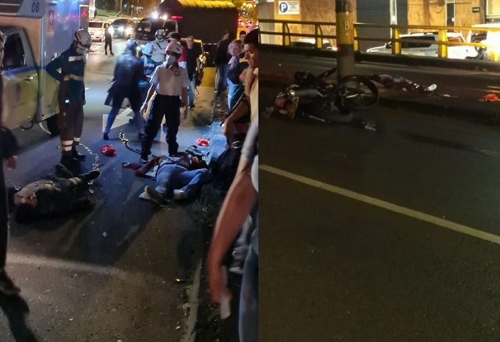 Mueren dos personas tras accidente en la avenida Guayabal de Medellín