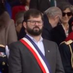 Boric recibe gritos de "merluzo" durante Parada Militar 2022