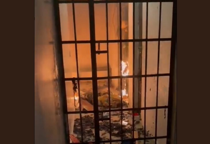 Reclusos en Obando queman celdas ante traslado de hermanos que mataron a su mamá