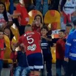celebración de Andrés Cadavid con hinchas discapacitados del DIM