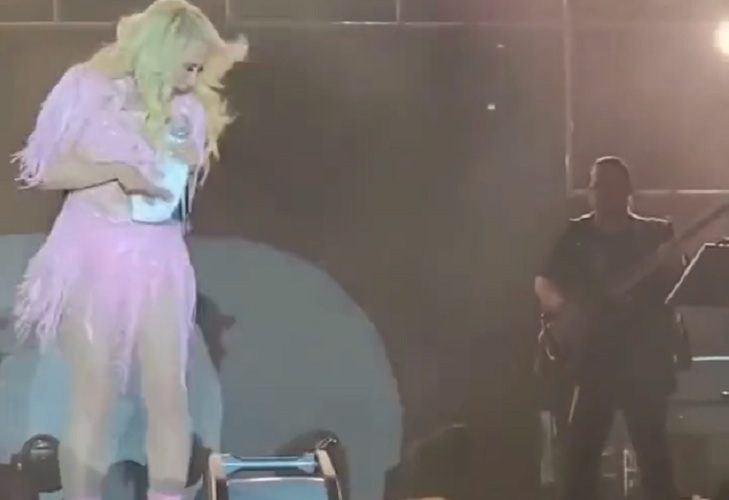 A Yuri se le subió una cucaracha en el brazo en un show en Nuevo Laredo