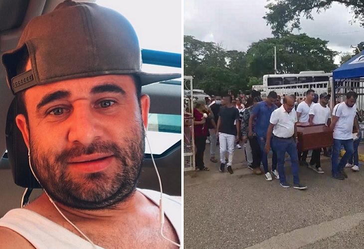 Samuel Espinosa, El Chamo, fue enterrado en Cartagena donde lo mató un sicario