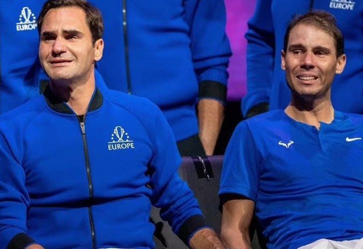 Nadal y Federer lloran en el último partido del ‘maestro’ suizo