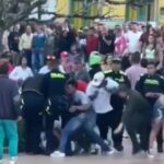 En Guatapé le pegaron a patrullera que adelantaba un procedimiento