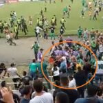 Hinchas del Cali intentan agredir a Mayer y varios jugadores en estadio de Tuluá