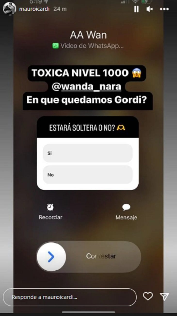 Mauro Icardi revela sus chats más explosivos con Wanda Nara: "Sos re tóxica"