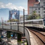 Las fuertes lluvias del finde afectaron servicio del metro de Medellín en el Sur