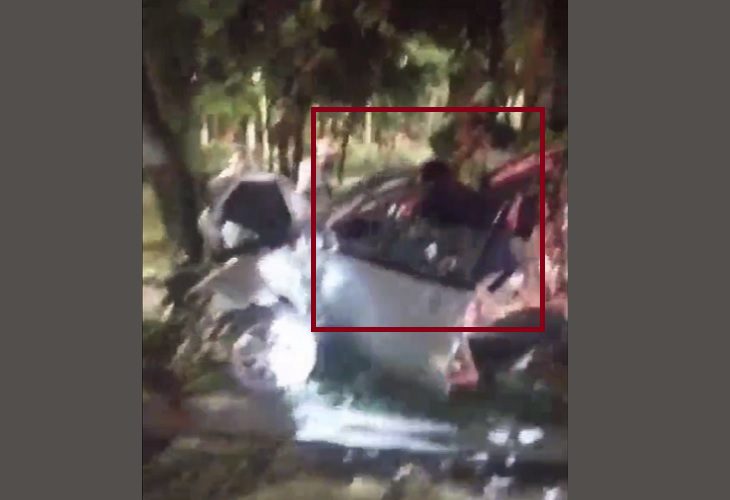 Buscan a mujer que robó pertenencias de carro accidentado en Los Colores