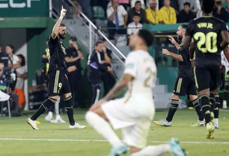 0-3. El Madrid prolonga su fiesta en Elche