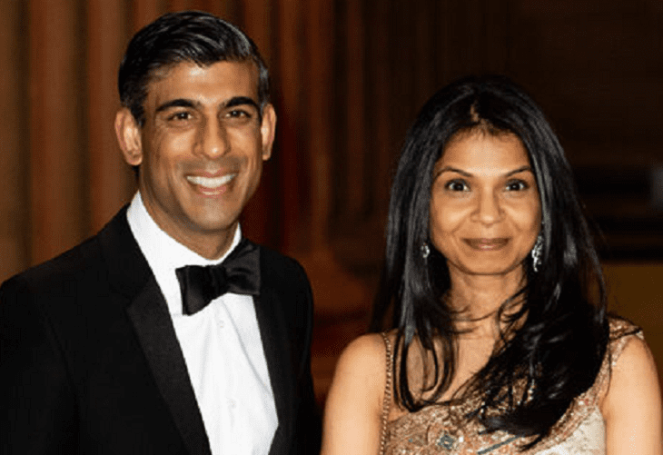 Akshata Murty, la esposa de Rishi Sunak, nuevo primer ministro del Reino Unido, es más rica que el Rey Carlos III
