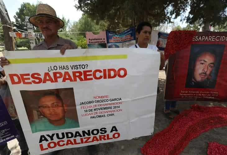 Colectivos mexicanos protestan por desaparecidos en la fronteriza Cd. Juárez