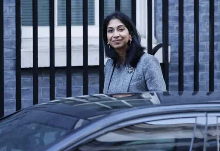 Dimite la ministra británica de Interior, Suella Braverman